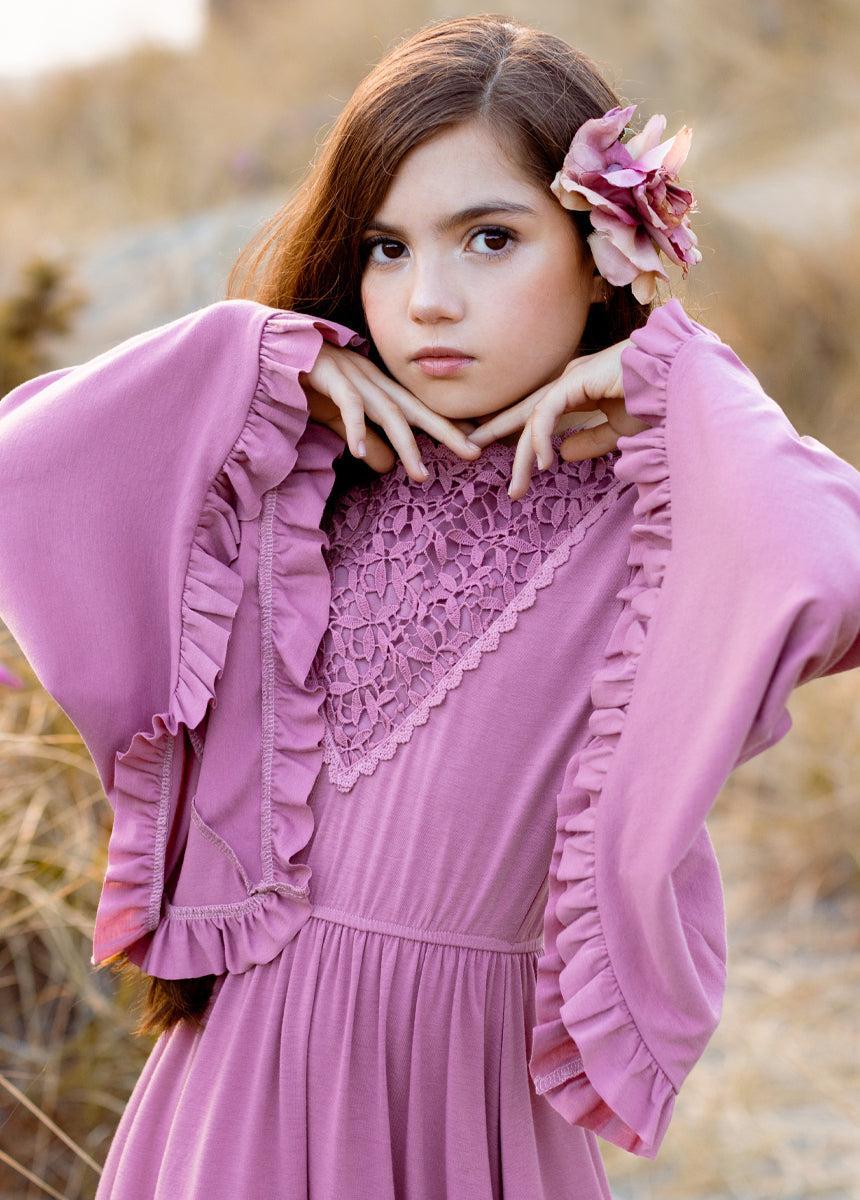 Fernanda Dress in Ashe Rose Girls Product Image
