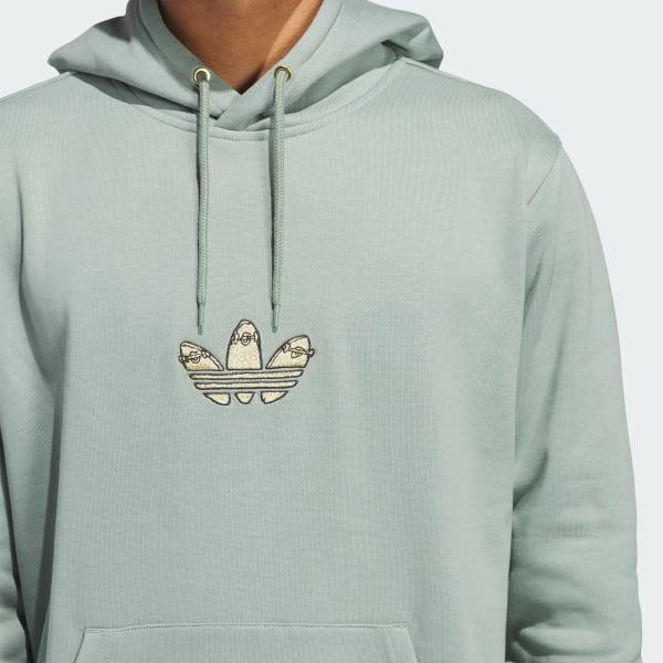adidas Henry Jones Deckfoil Hoodie (Gender Neutral) Silver Green L Unisex Product Image