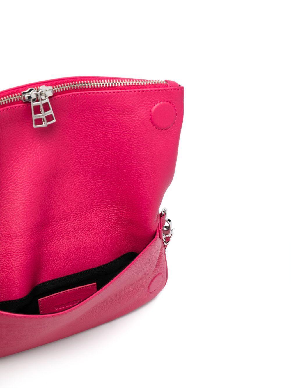logo-plaque leather shoulder bag Product Image