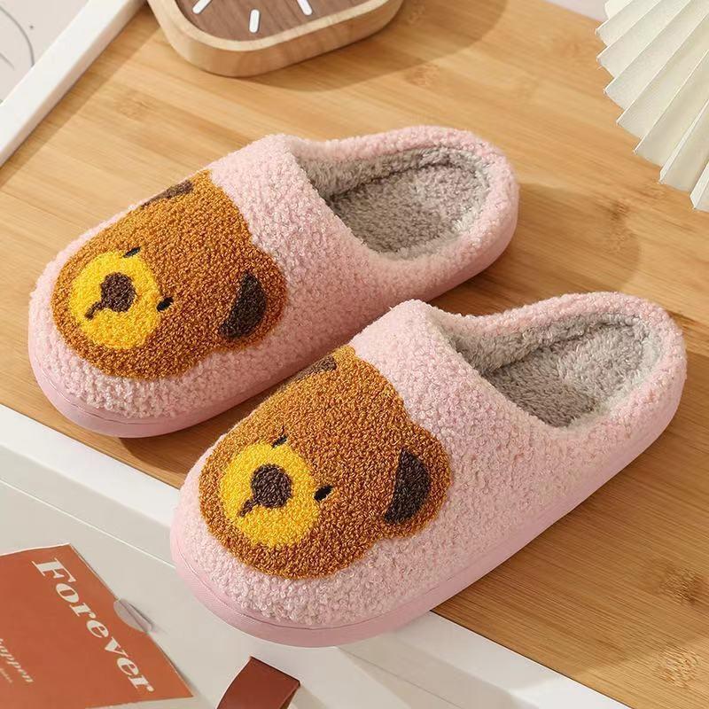 Cute Bear Fluffy Slippers Product Image