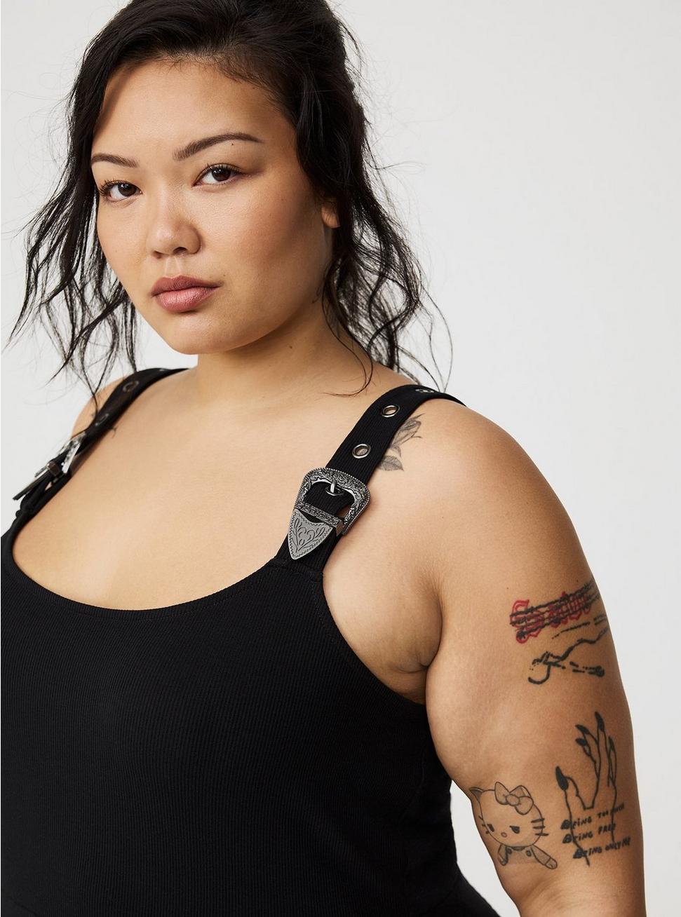 Mini Western-Buckle Tank Dress Product Image