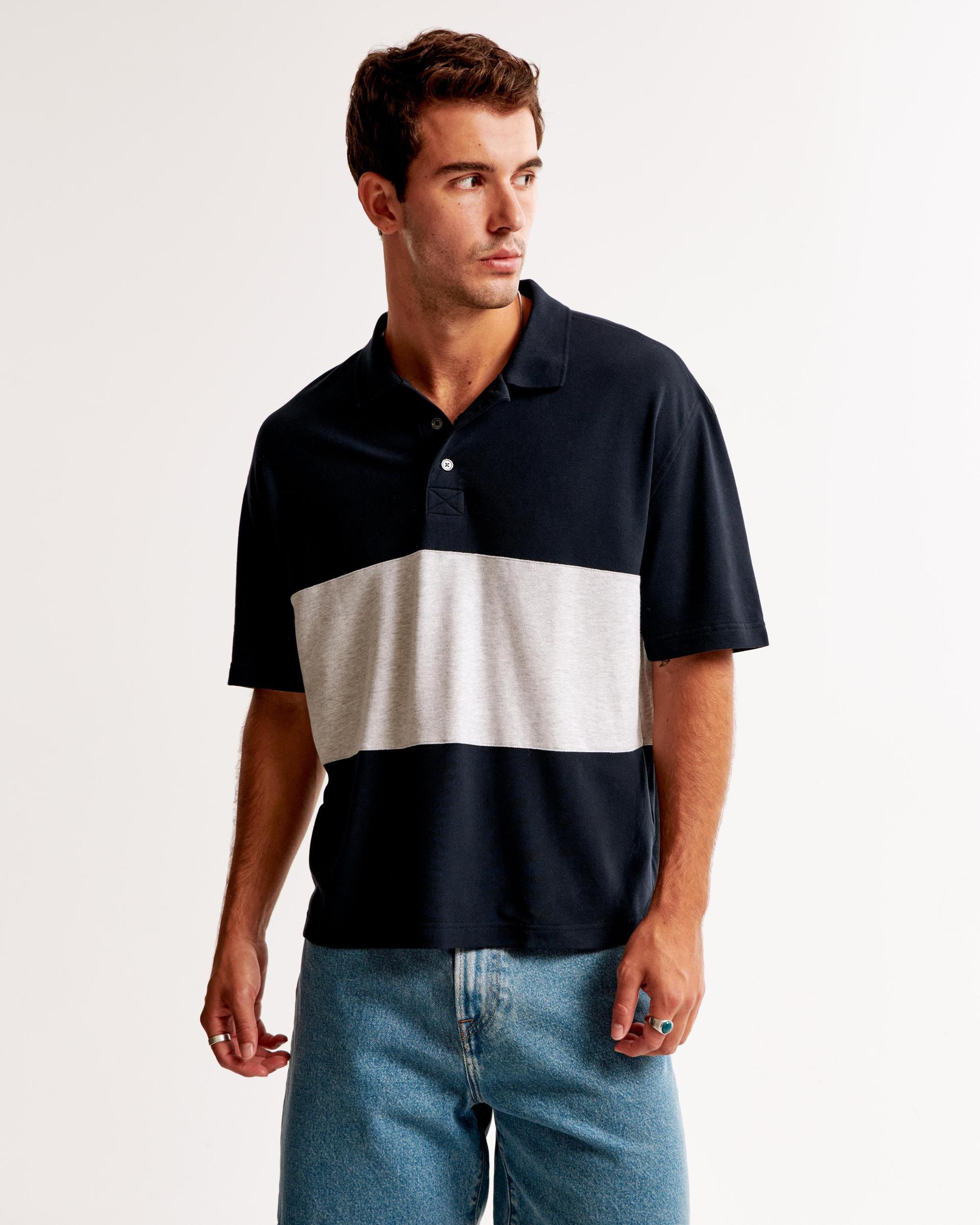 Pique Cropped Polo Product Image