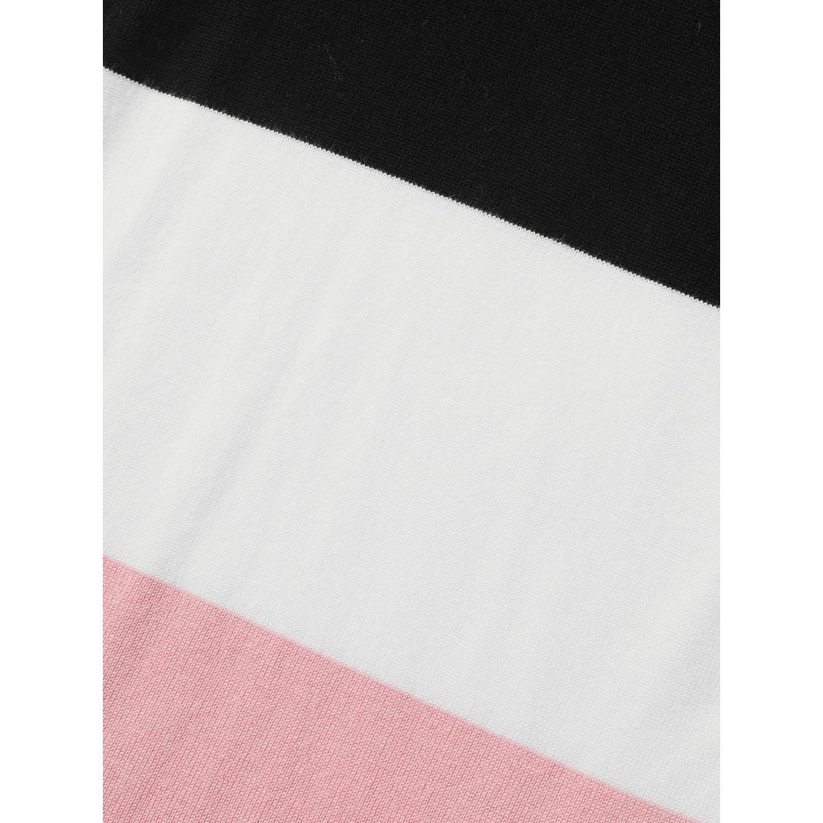 Plus Size Supersoft Essentials Colorblock Contrast Pocket Cardigan Rosered Women Casual Loose Three Quater Length Sleeve Everyday Cardigans BloomChic 22-24/3X Product Image