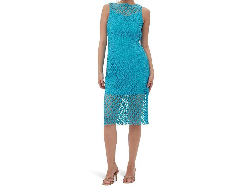 Womens Eleanor Openwork Sheath Midi-Dress Product Image