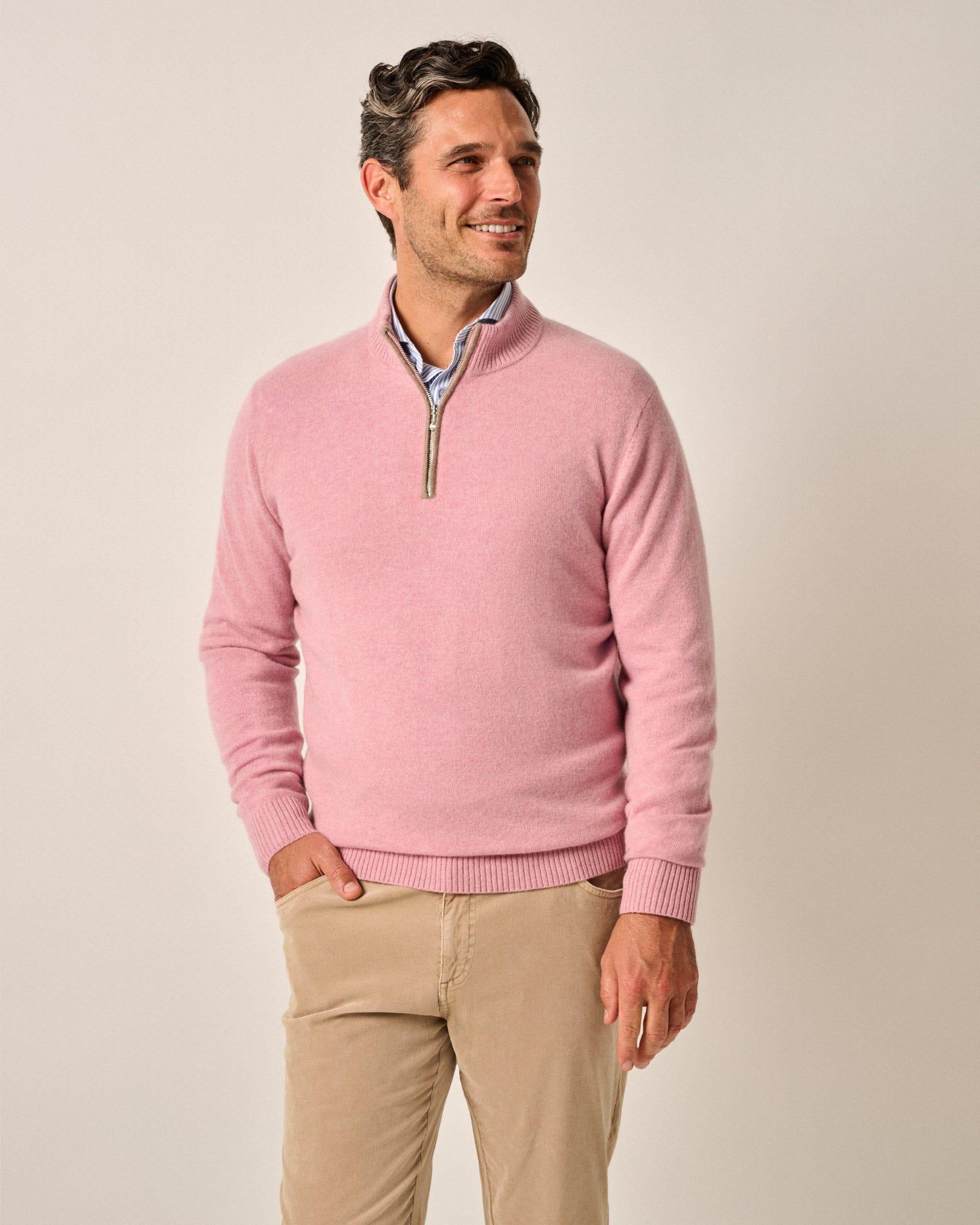 johnnie-O Mayfair Cashmere 1/4 Zip Sweater Product Image
