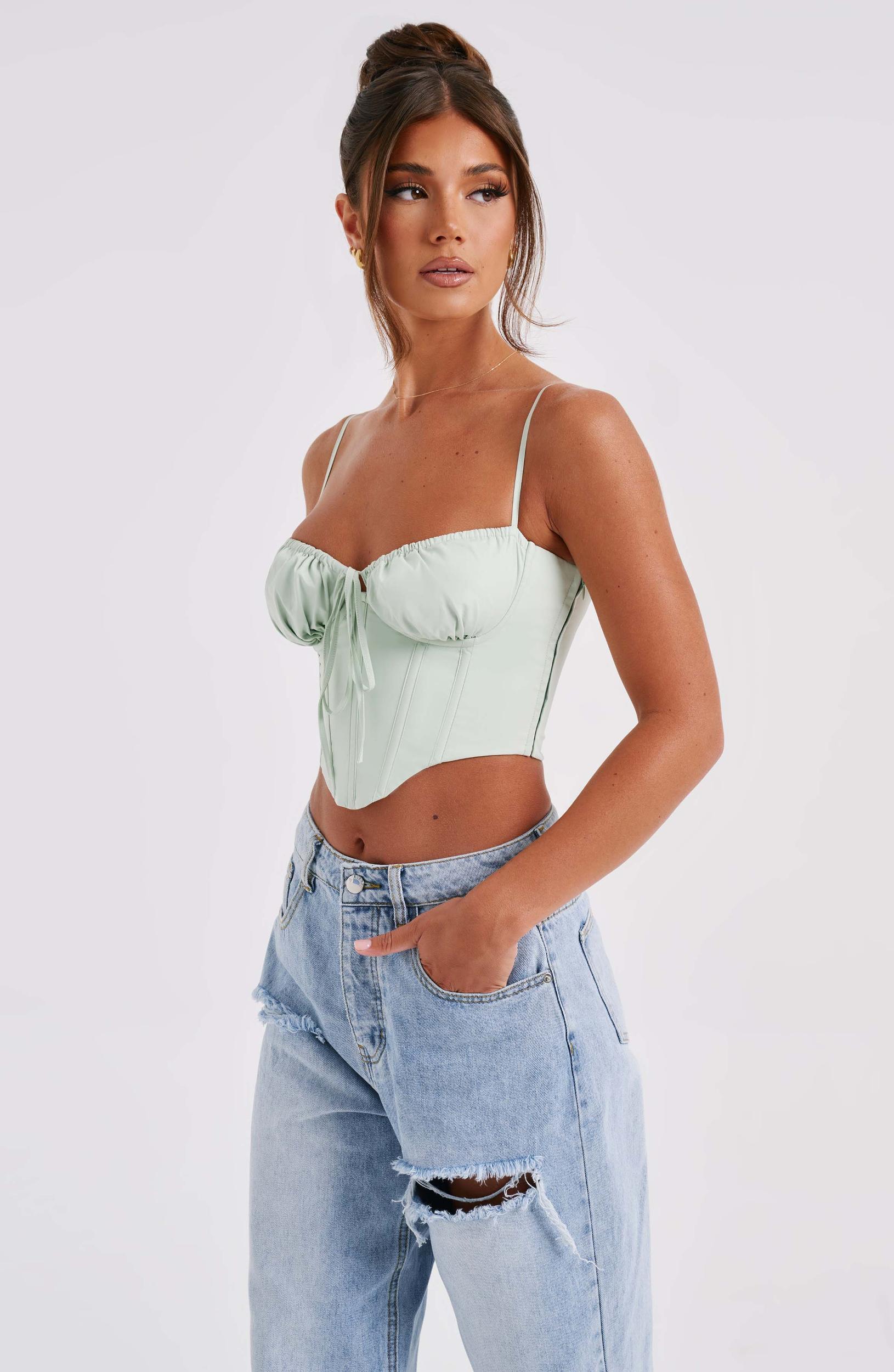 Clara Corset - Sage Product Image