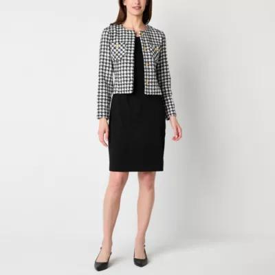 Danny & Nicole Womens Jacket Dress Product Image