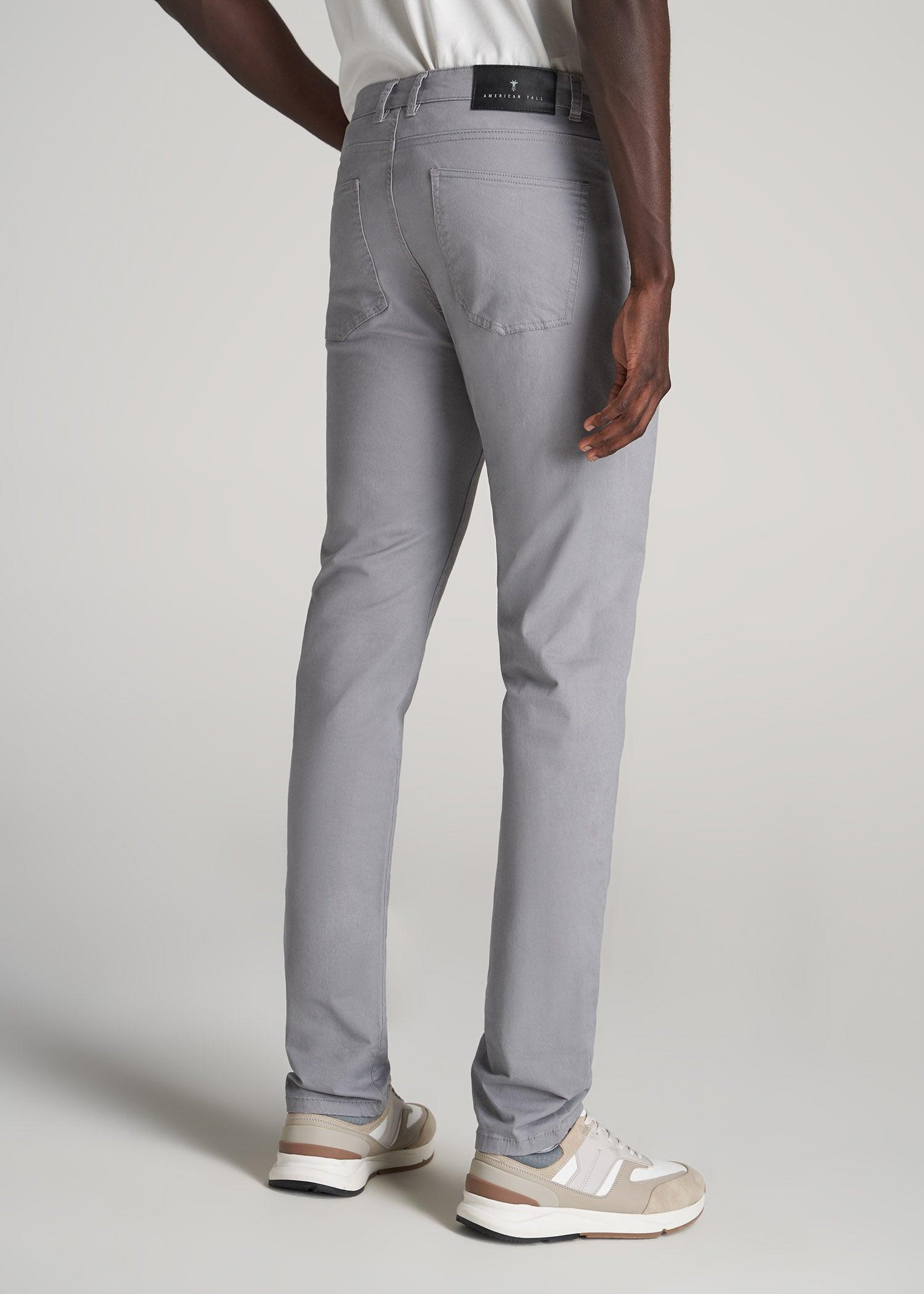 Dylan Slim Fit Five-Pocket Pants For Tall Men in Black Male Product Image