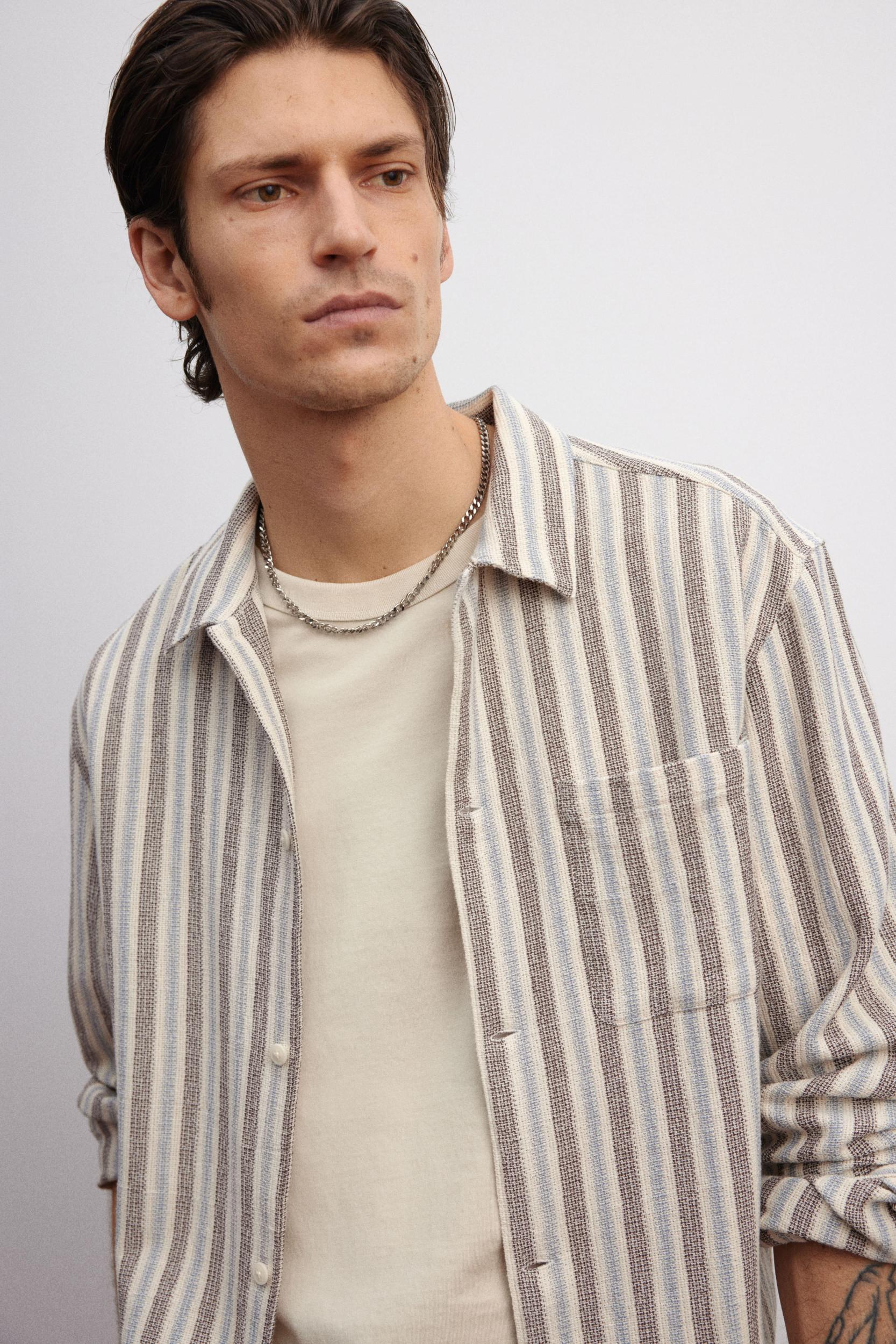 Regular-Fit Textured Shirt Product Image