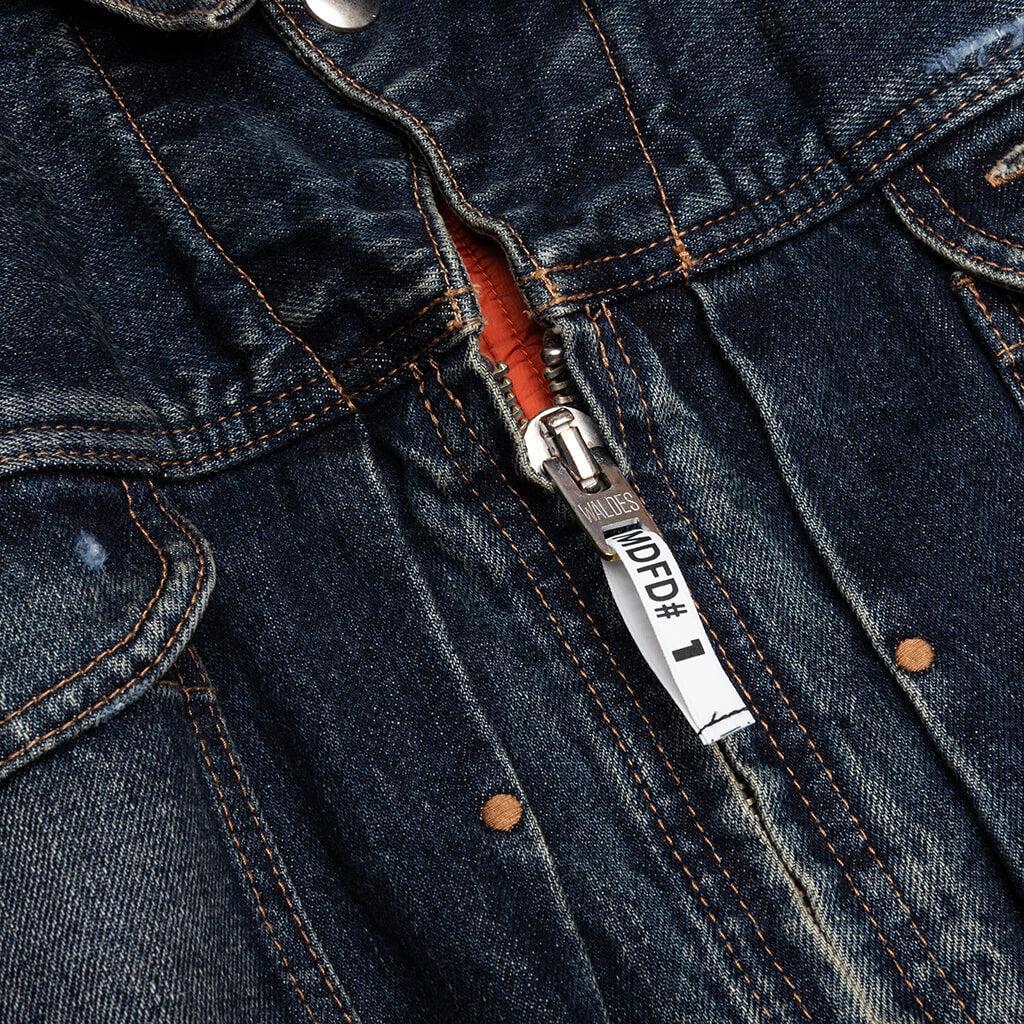 Flight Jacket Layered Denim - Indigo Male Product Image