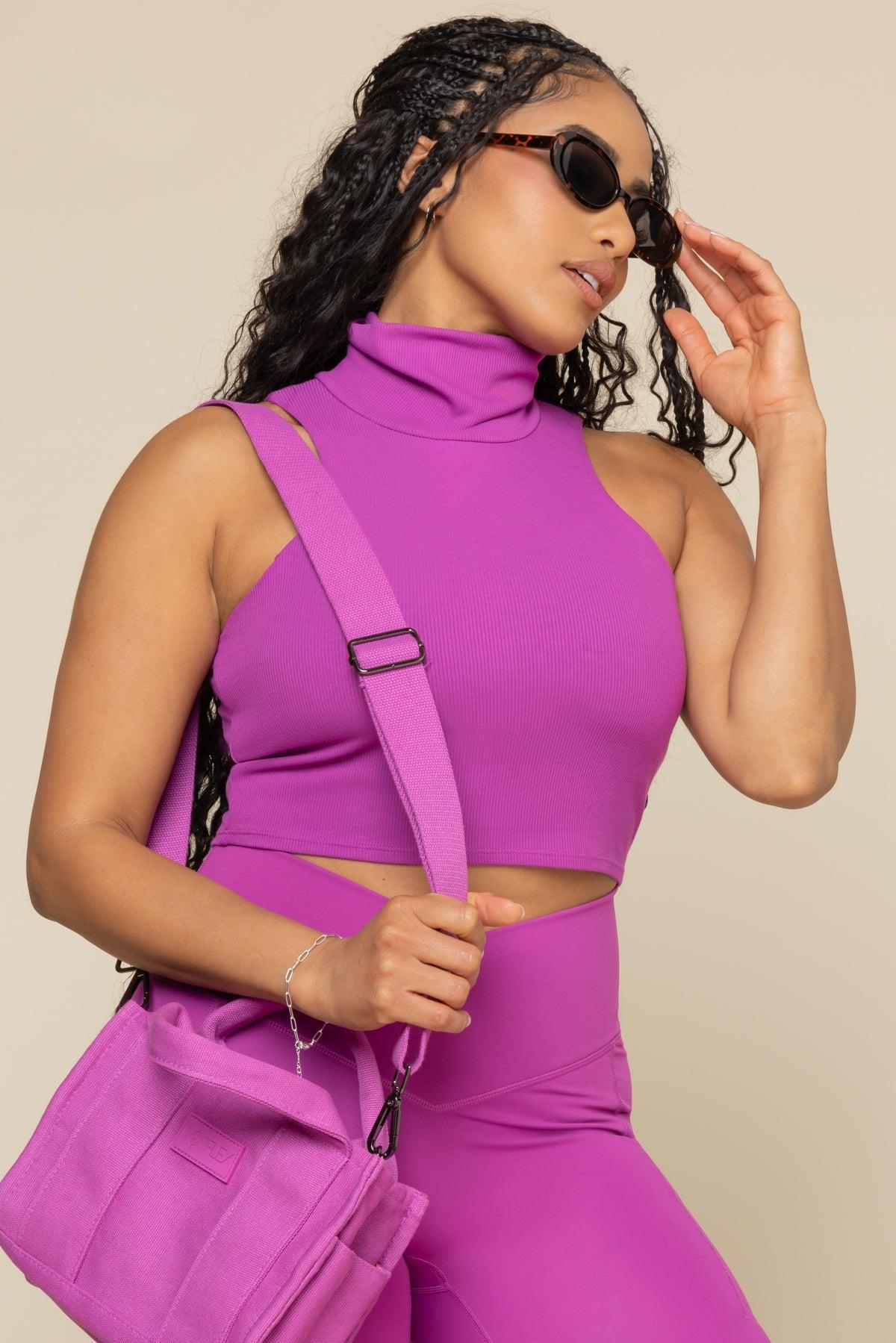 I Feel Cute Crop - Royal Orchid Product Image