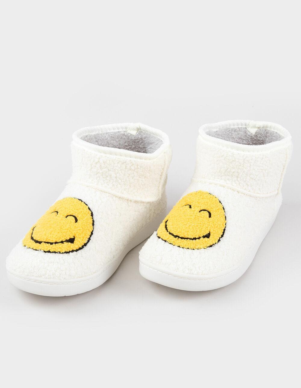 MIA Chill Happy Face Womens Bootie Slippers Product Image