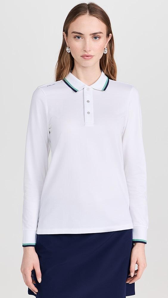 RLX Ralph Lauren Long Sleeve Tour Pique Val Polo | Shopbop Product Image