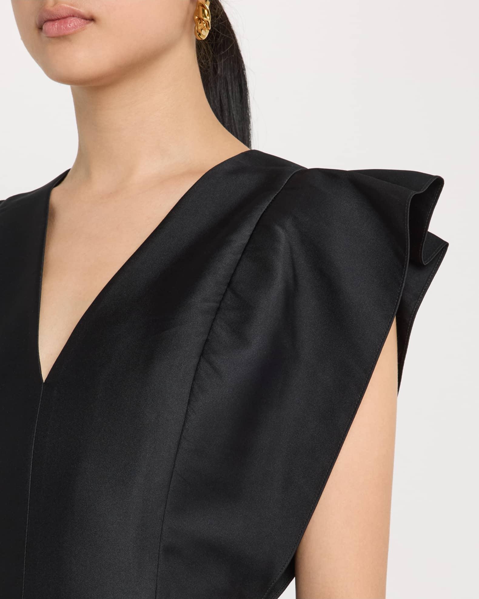 Electra Ruffle Cap-Sleeve Midi Dress Product Image