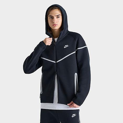 Nike Mens Tech Seasonal TF+ Windrunner Full-Zip - Black/Silver Product Image