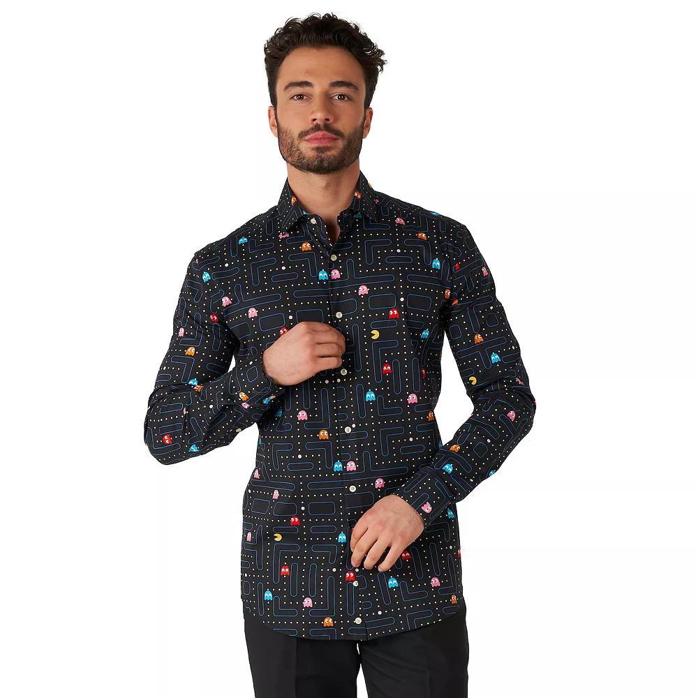 Men's OppoSuits Character Button-Down Shirt, Size: XXL, Pac Man Product Image