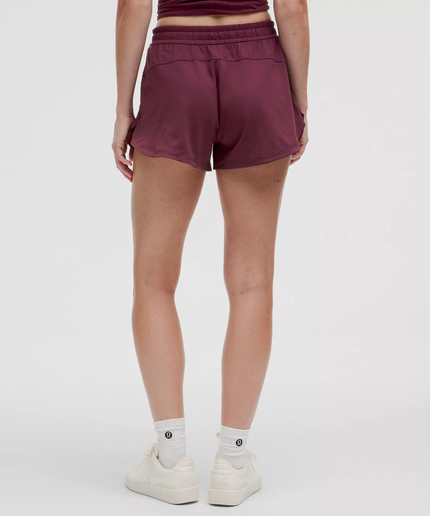 Soft Jersey Mid-Rise Curved-Hem Short 3" Product Image