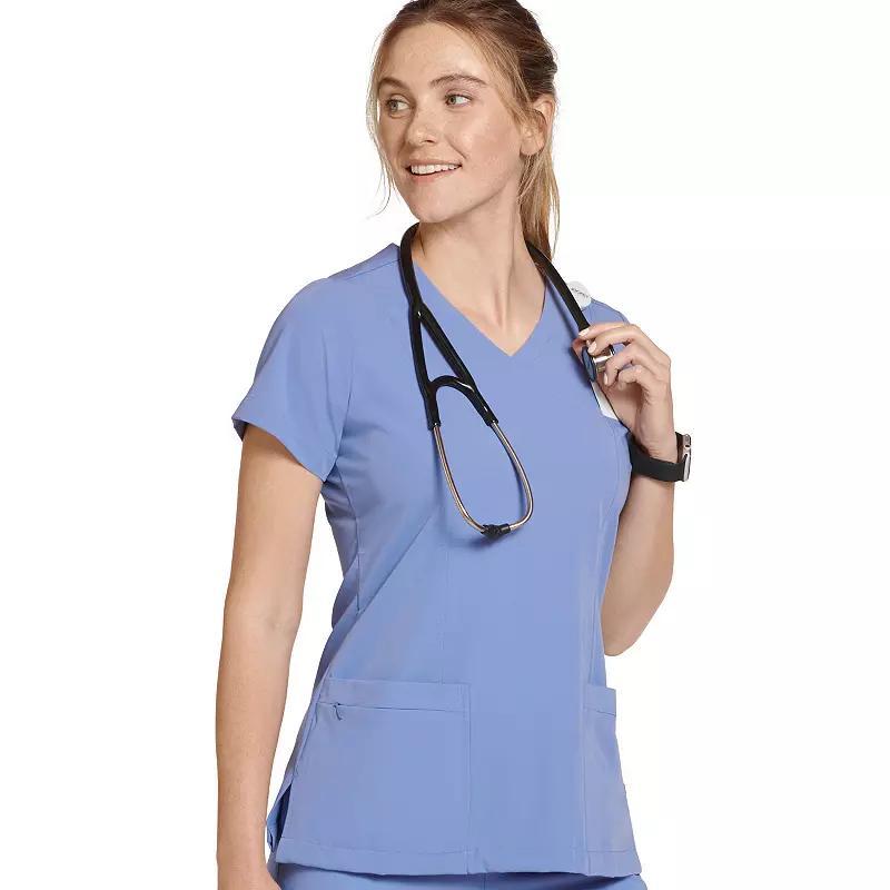 Women's Jockey® Scrubs Mock Wrap Top 2306, Size: 2XL, Ceil Product Image