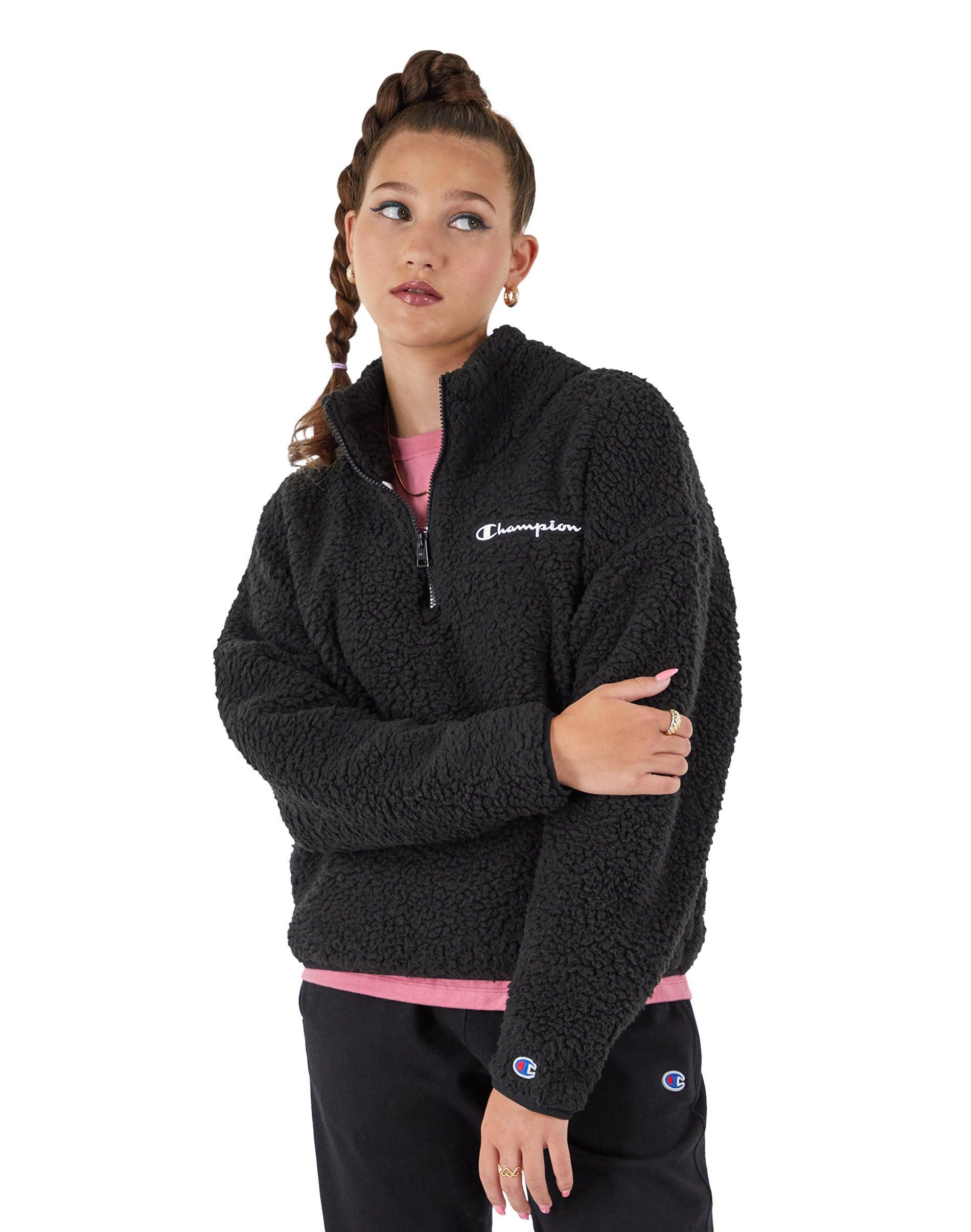 Champion Sherpa 1/4 Zip (Natural) Women's Clothing Product Image