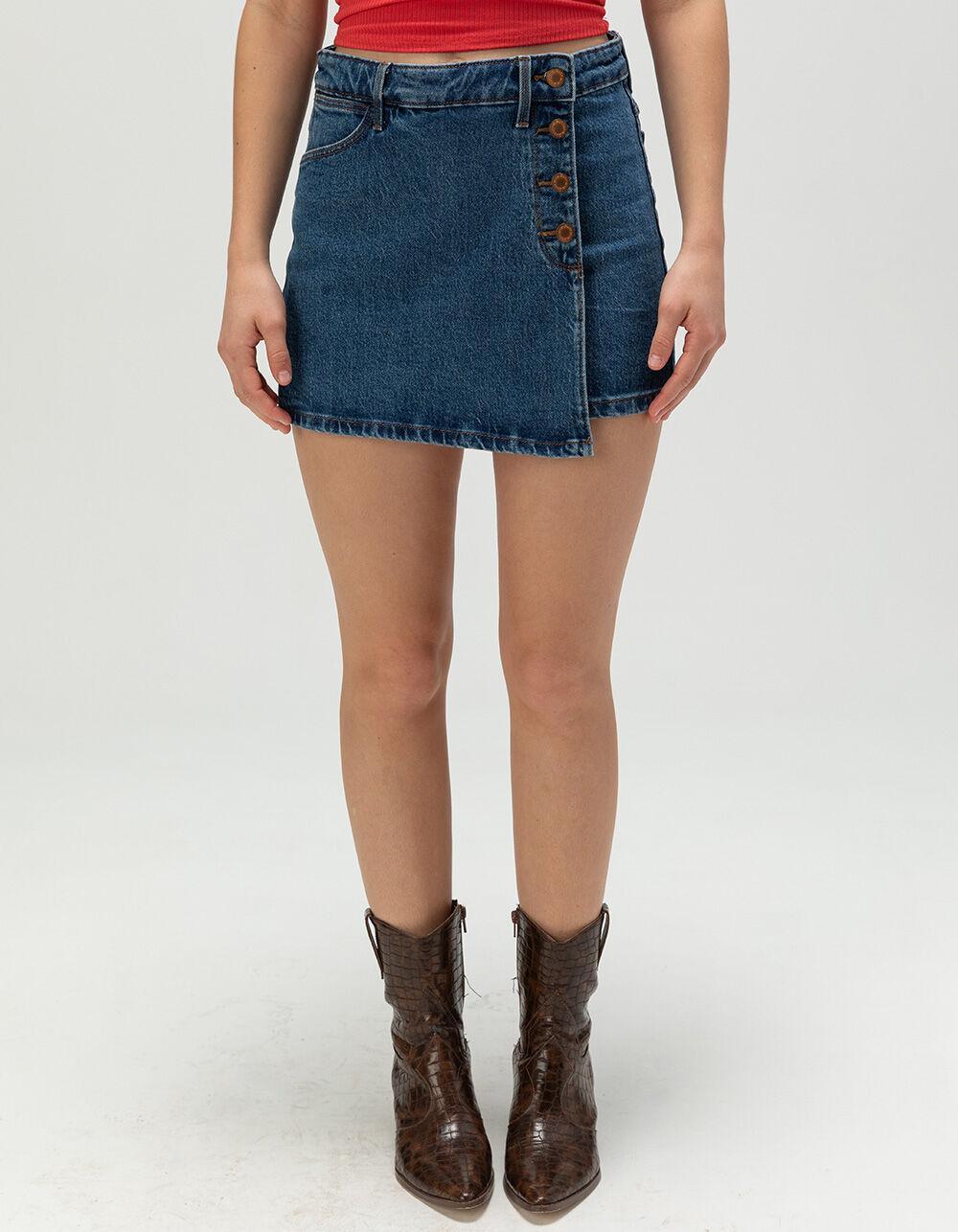 WRANGLER Womens Denim Skort - Dark Wash Product Image