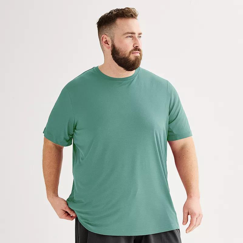 Big & Tall Tek Gear® Dry Tek Tee, Men's, Size: XL Tall, Hawk Gray Product Image