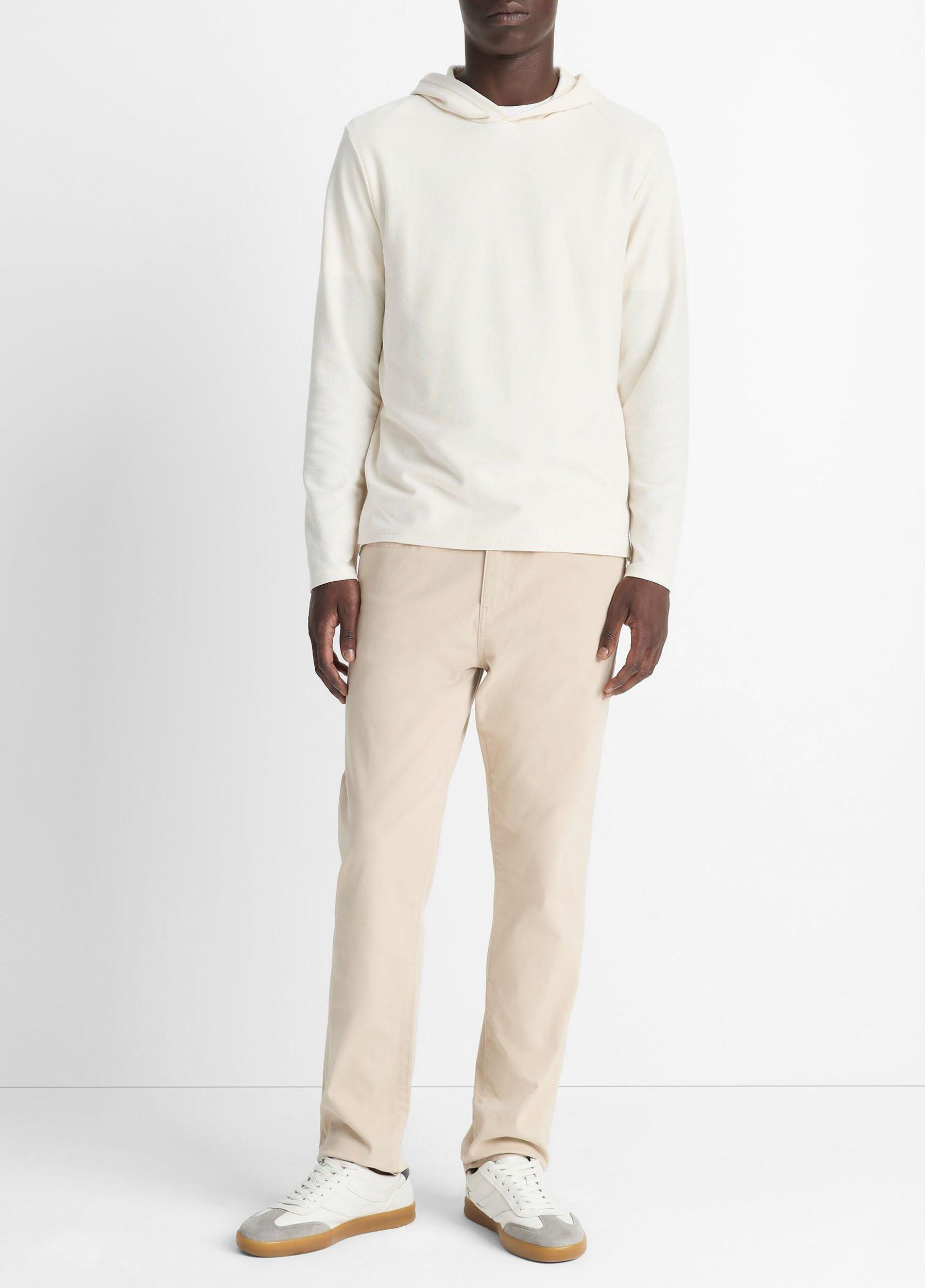Pima Cotton Piqué Hoodie Product Image