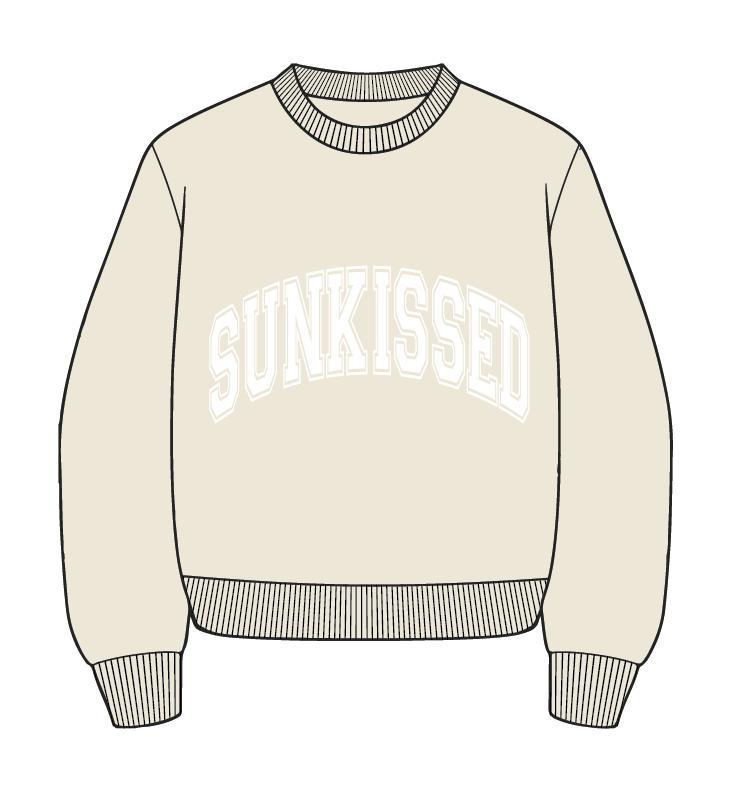 Sandstone Varsity Embroider Sweatshirt Girls Product Image