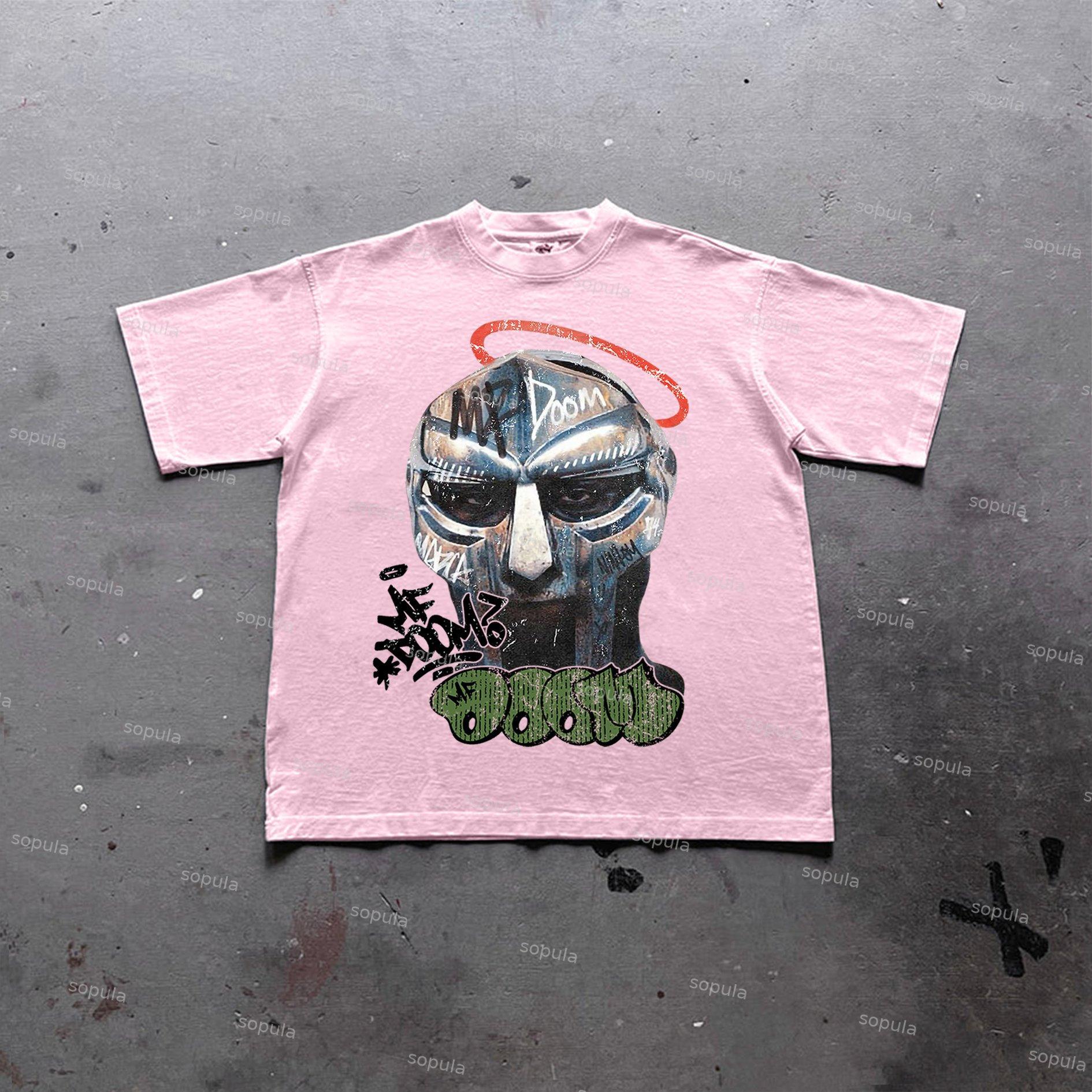 Vintage The Illest Villain Mf Doom Graphic Print Cotton T-Shirt Product Image