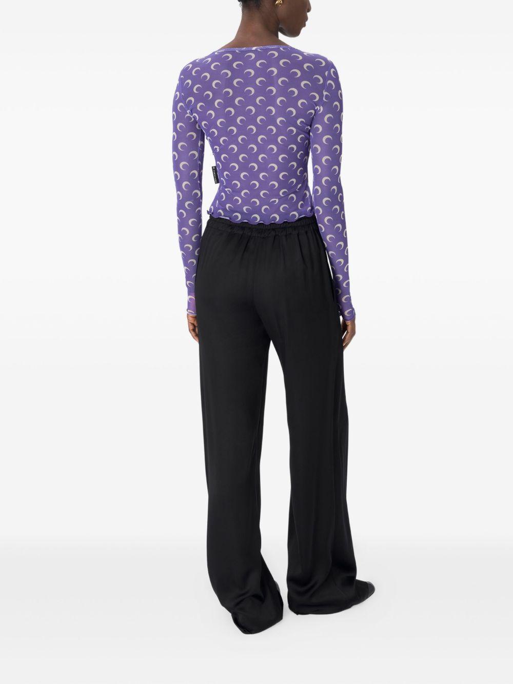 Moon mesh second-skin top Product Image