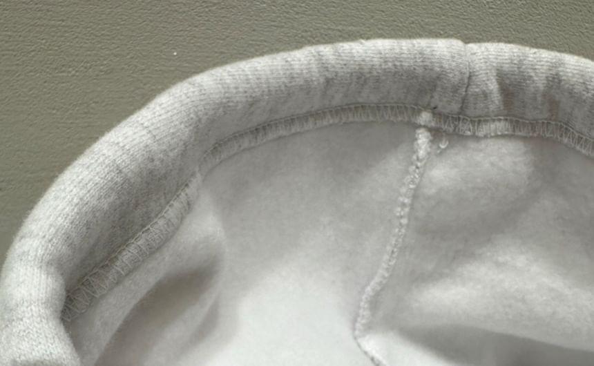 Lettering Mock Two-Piece Oversized Hoodie Product Image