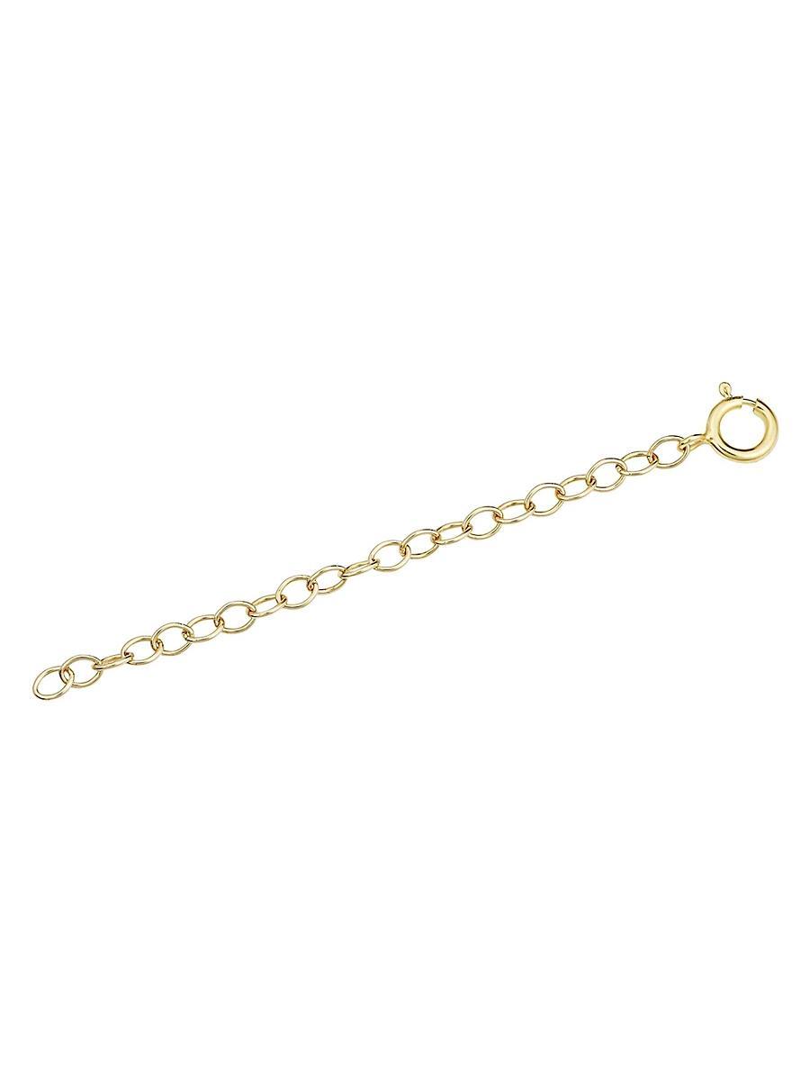 Womens 14K Yellow Solid Gold Lengthen It Chain Extender Product Image