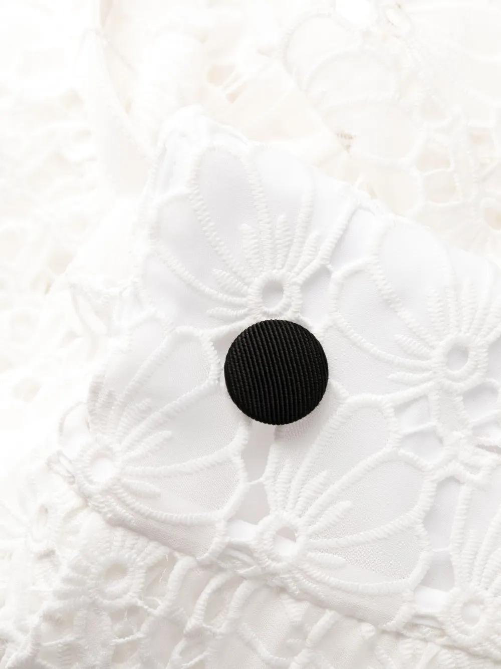 floral-lace double-breasted dress Product Image