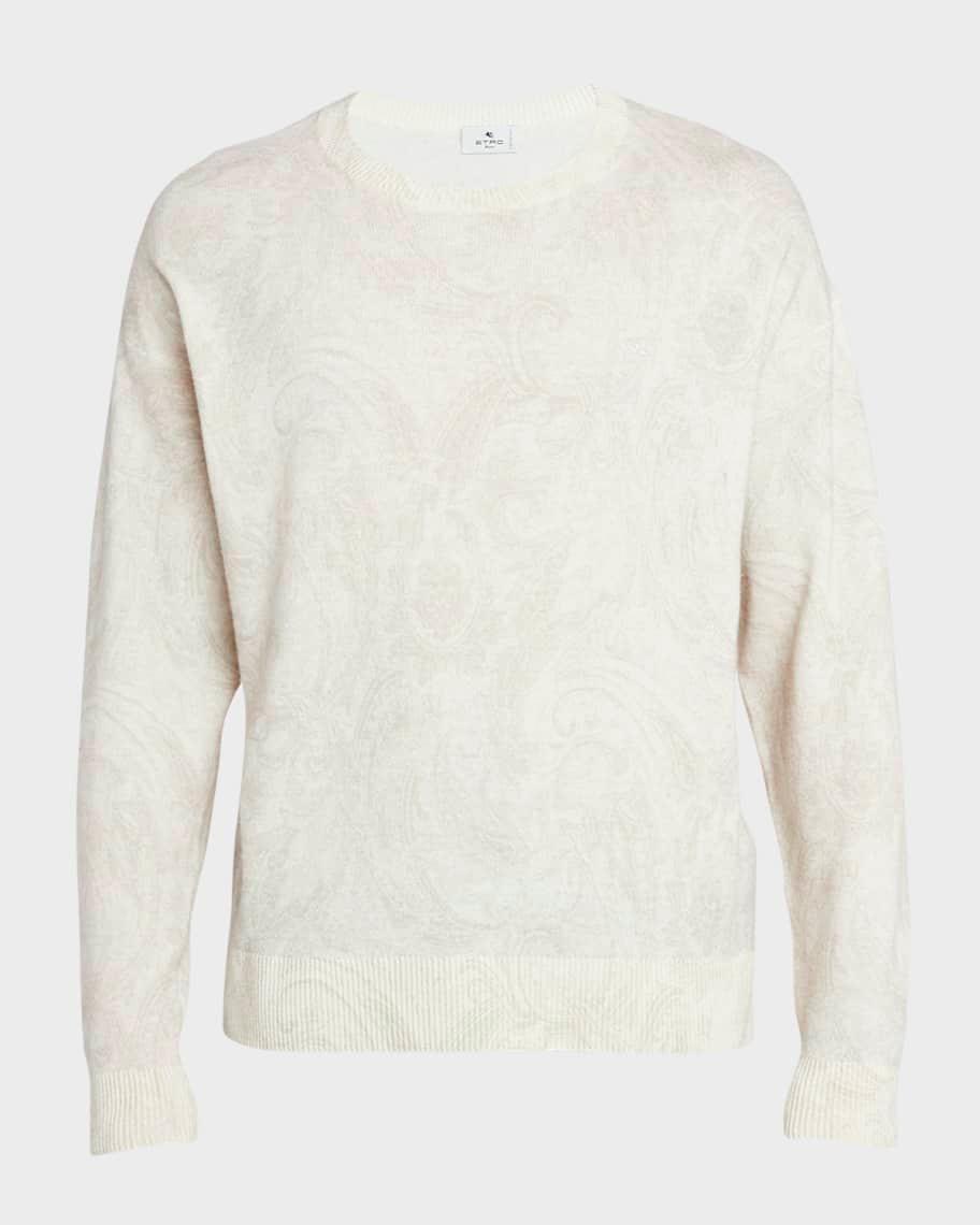 Men's Paisley Print Knit Sweater  Product Image