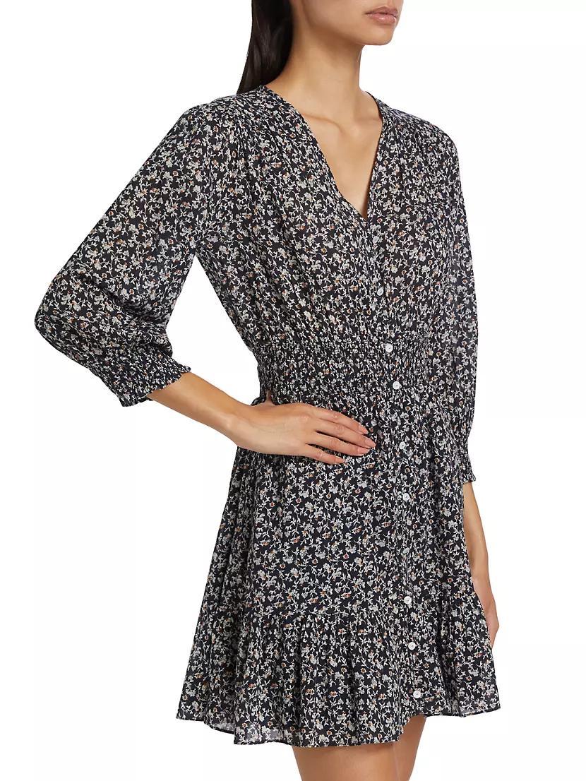 Katari Floral Cotton Minidress Product Image