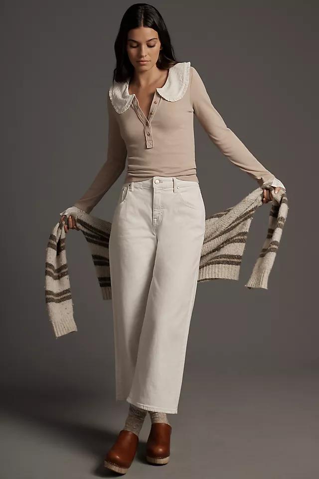 The Keira Collared Button-Front Blouse by Pilcro: Long-Sleeve Edition Product Image