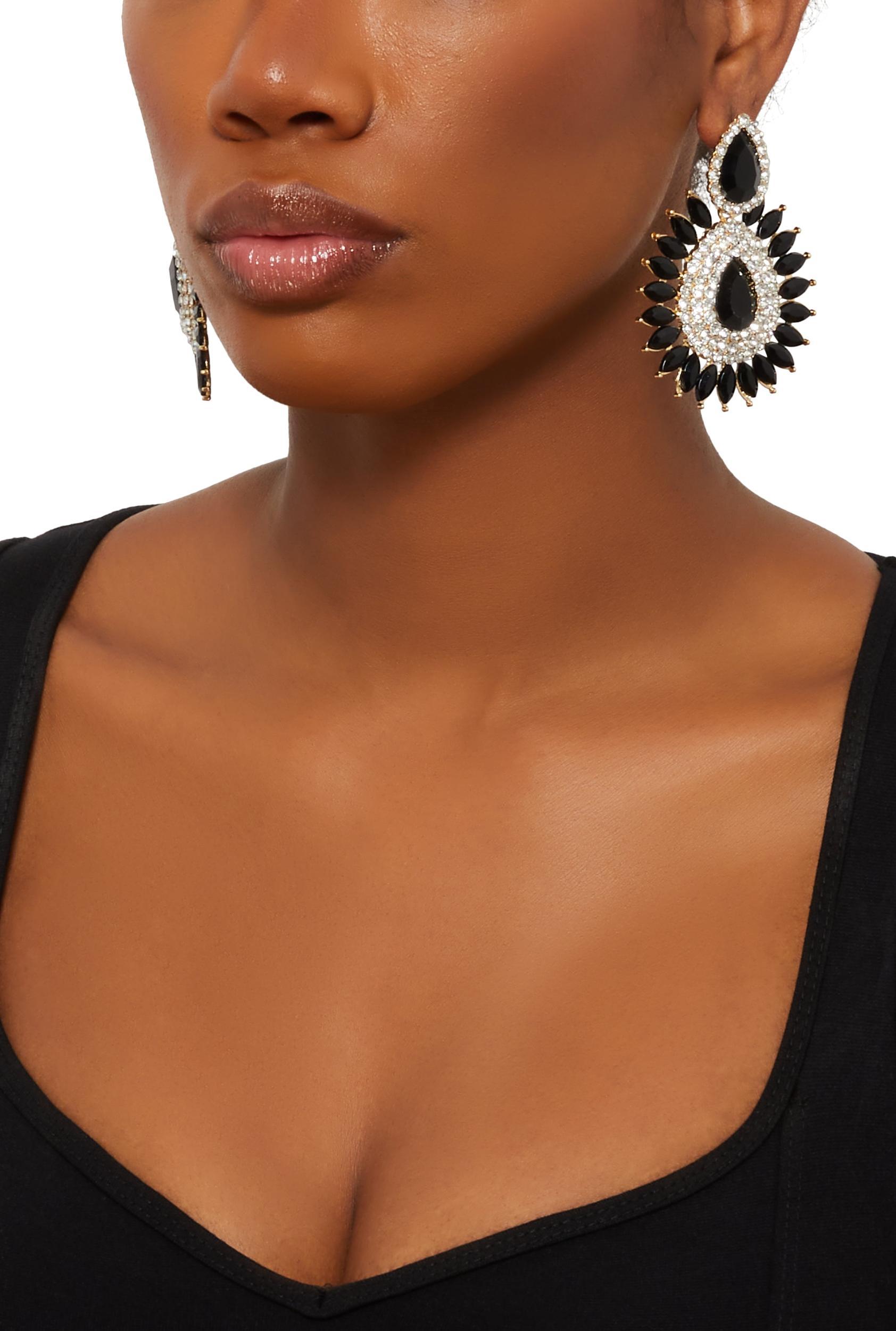 Cubic Zirconia Chandelier Drop Earrings Female Product Image