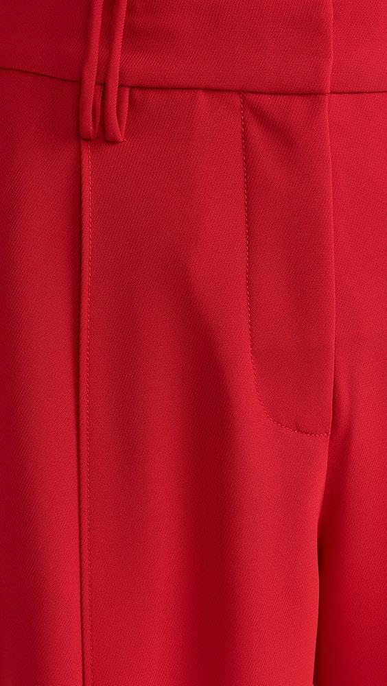 GANNI Light Twill Suiting Relaxed Pleated Pants | Shopbop Product Image