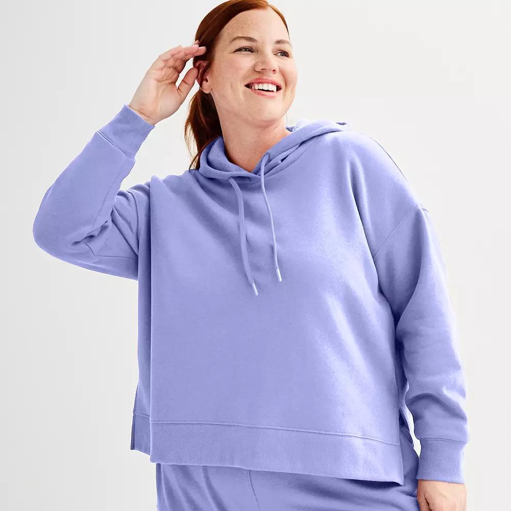 Plus Size Tek Gear® Ultrasoft Fleece Hoodie, Women's, Size: 1XL, Rugged Green Product Image