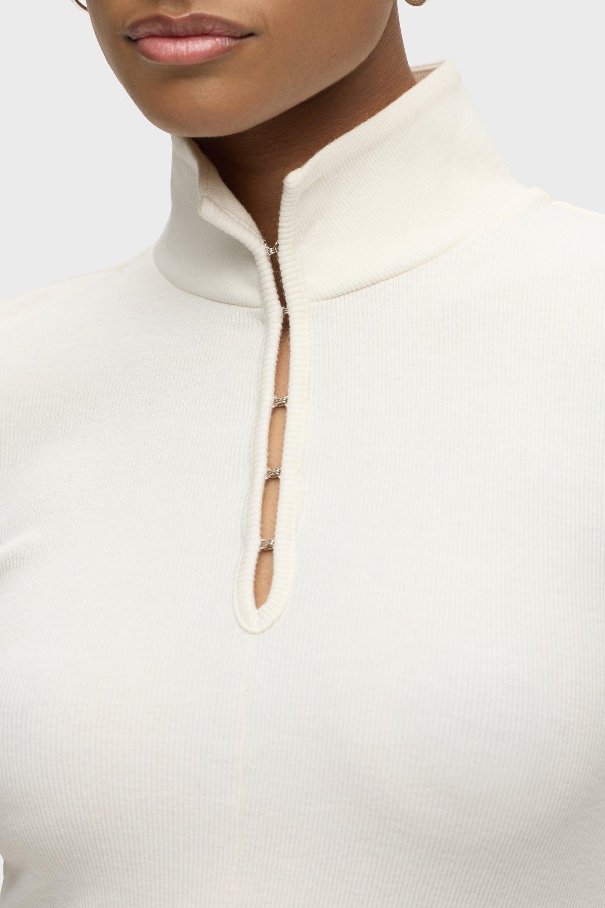 Long Sleeve Hook & Eye Bodysuit Female Product Image