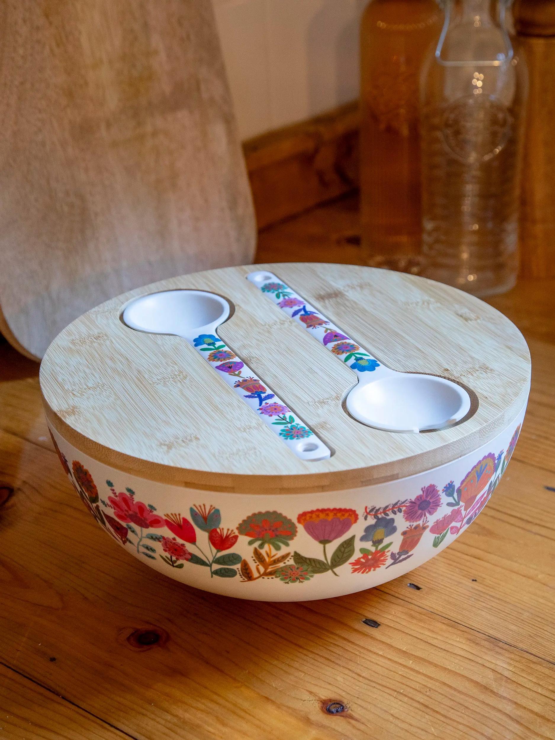 Salad Bowl Set - Folk Flower Product Image