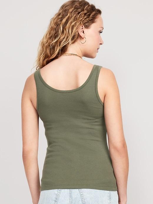 Rib-Knit First Layer Tank Top Product Image
