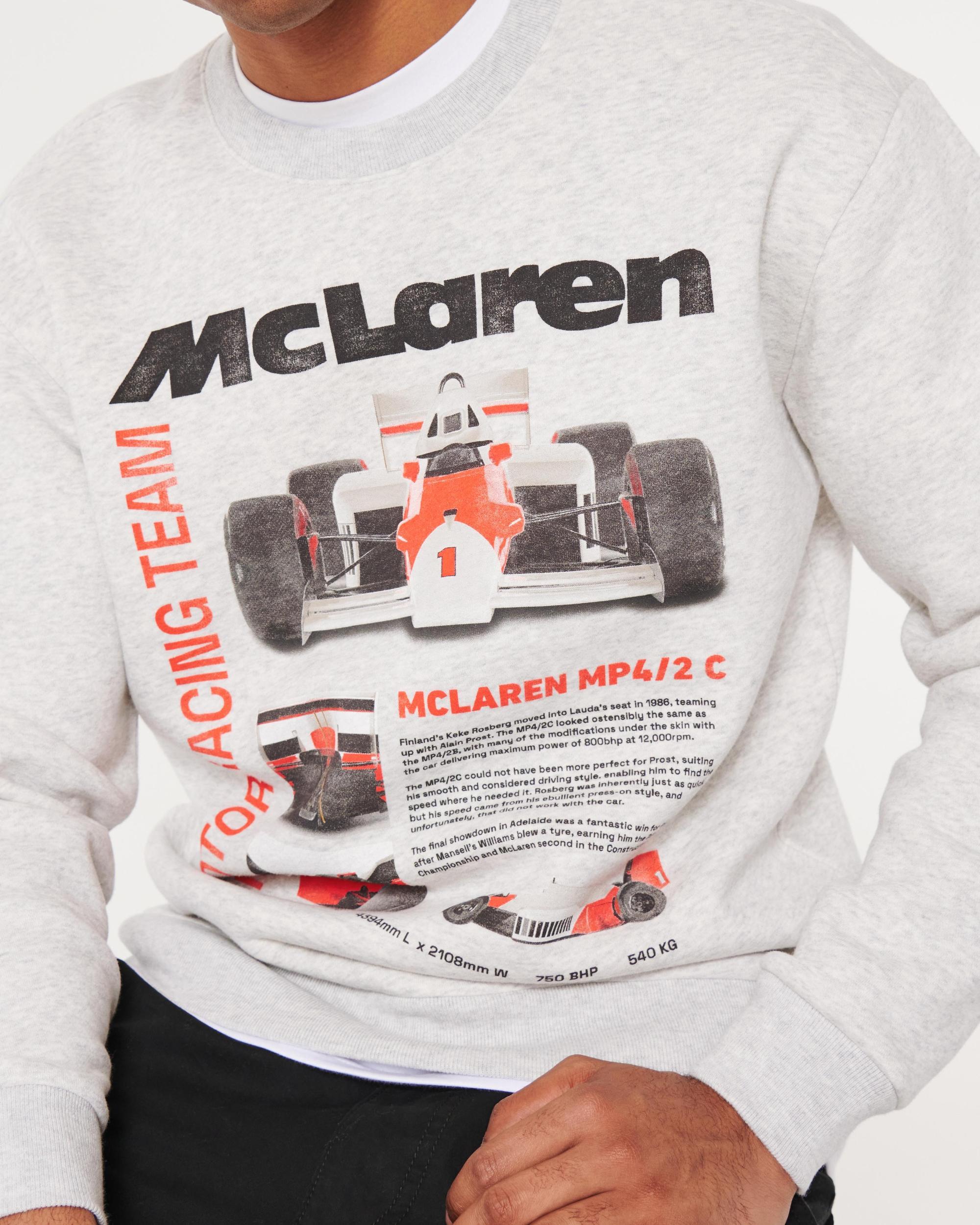 Relaxed McLaren Graphic Crew Sweatshirt Product Image