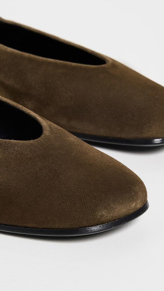 CO Ruched Square Toe Flats | Shopbop Product Image