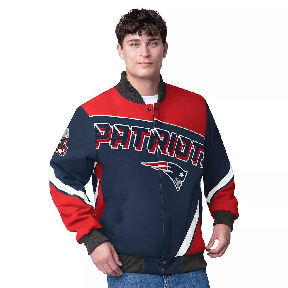 Men's G-III Extreme  Navy New England Patriots Maximum Racing Full-Zip Jacket, Size: XL, Blue Product Image