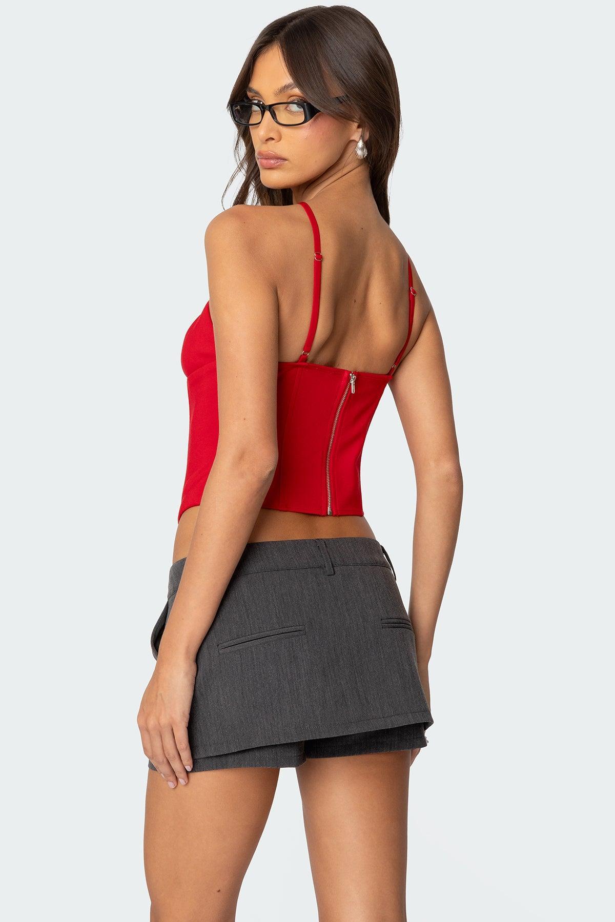 Lou Crossover Beaded Corset Product Image