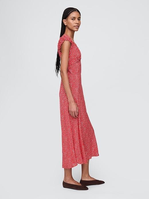 Crepe Sweetheart Maxi Dress Product Image