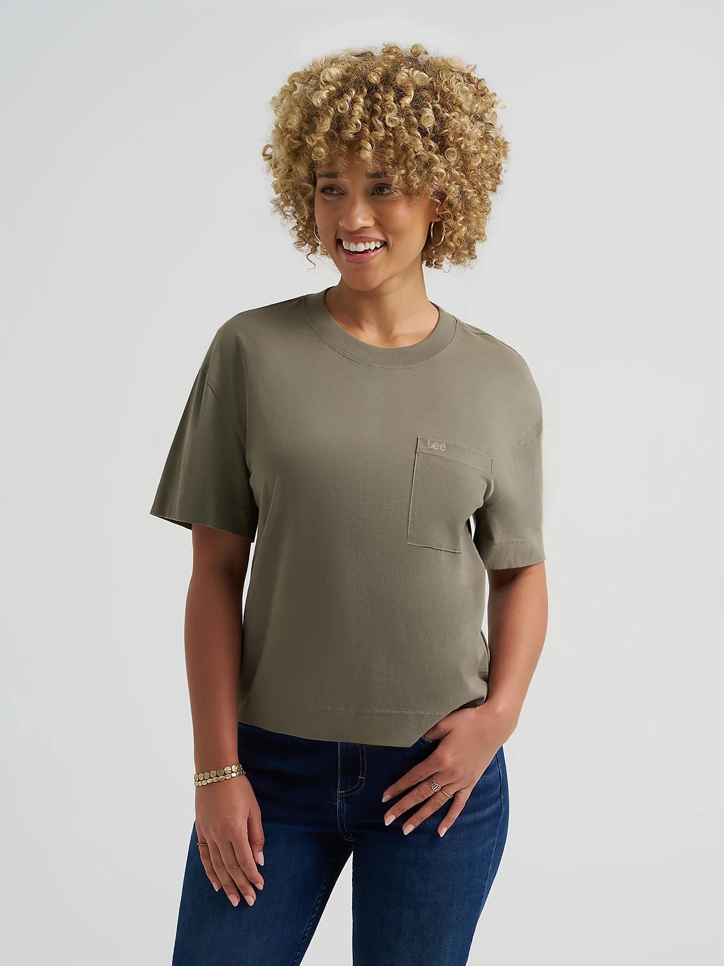 Women's Solid Logo Pocket Tee | Women's Tops & Tees | Lee® Product Image