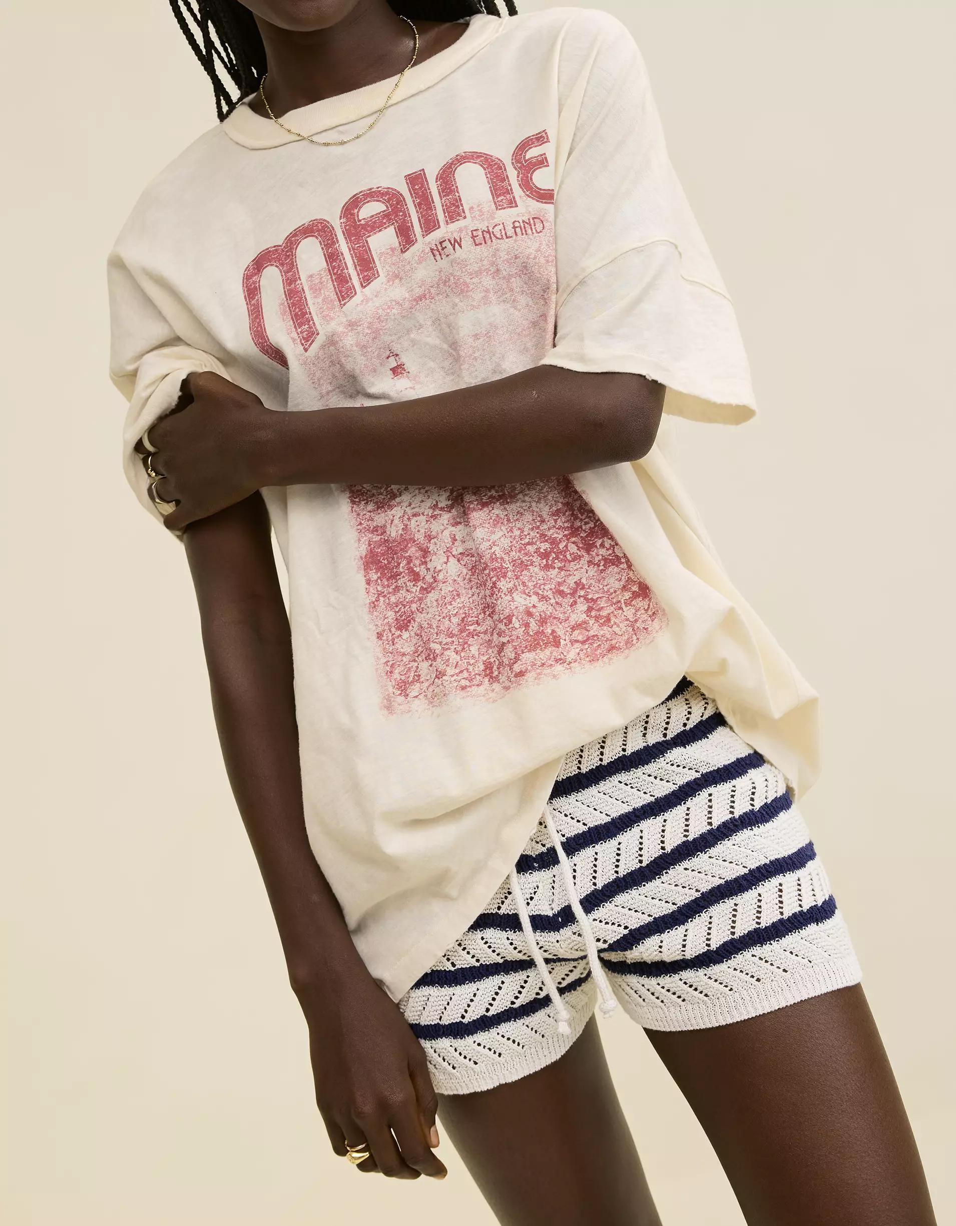 Aerie Oversized Crew Boyfriend T-Shirt Product Image