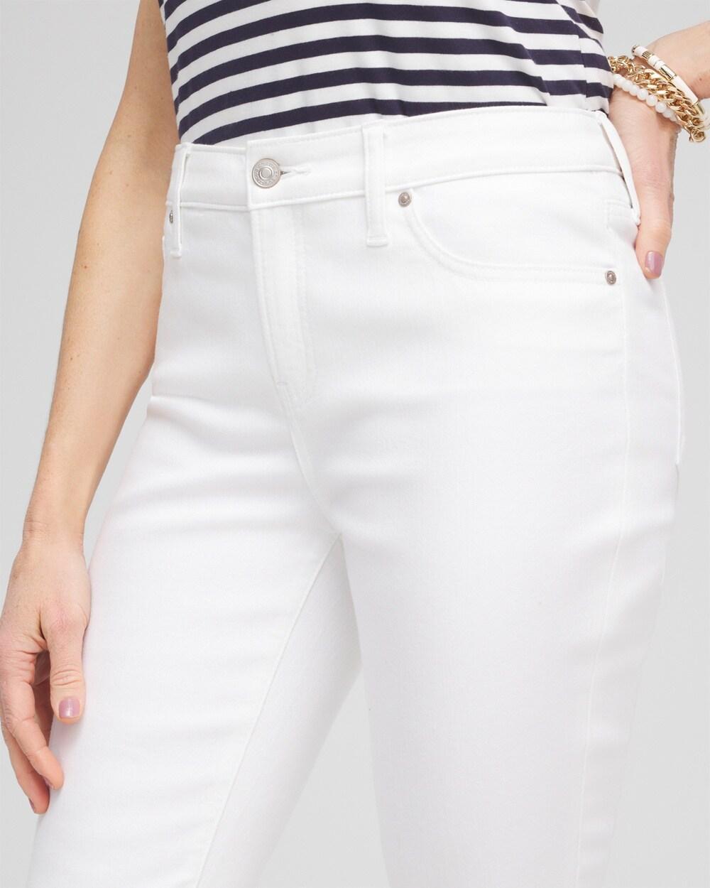 No Stain Girlfriend Fray Hem Kick Flare Jeans Product Image