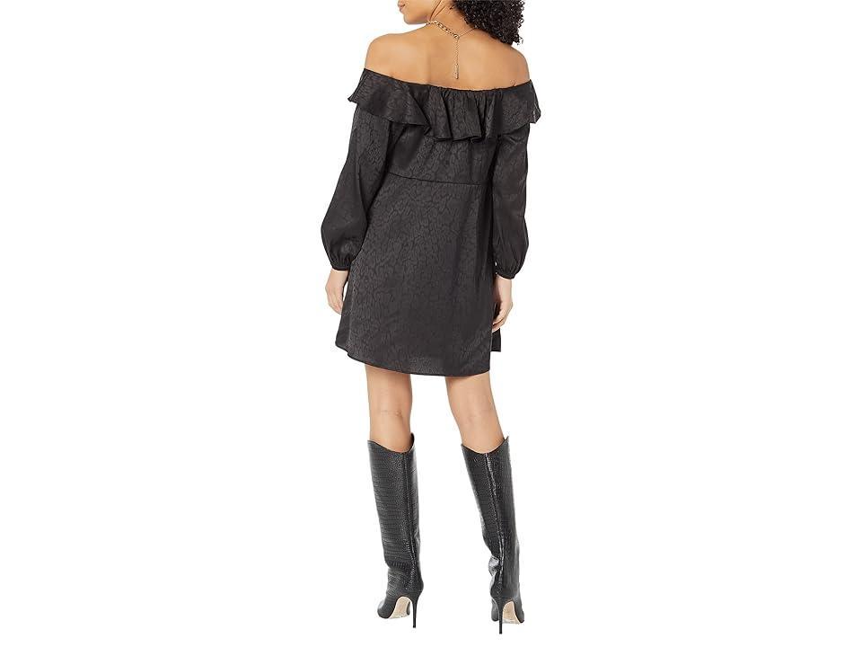 MICHAEL Michael Kors Flounce Off Shoulder Mini Dress Women's Clothing Product Image